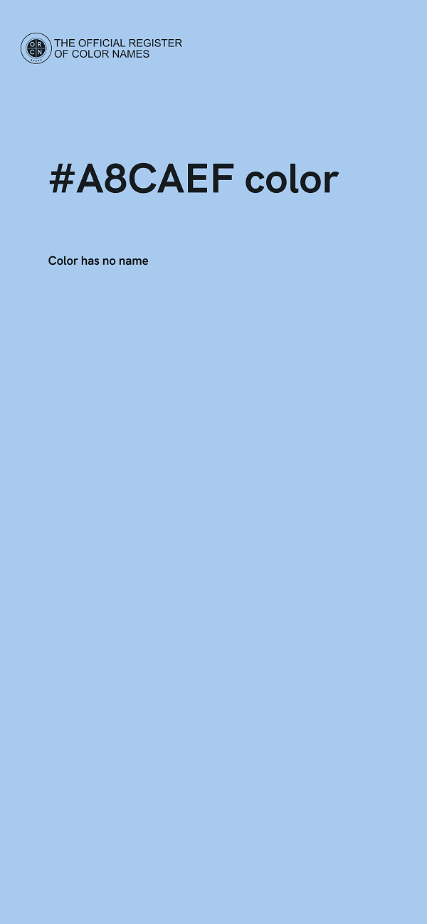 #A8CAEF color image