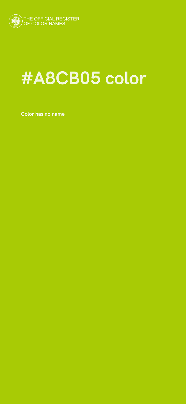 #A8CB05 color image