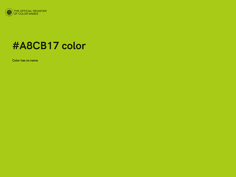 #A8CB17 color image