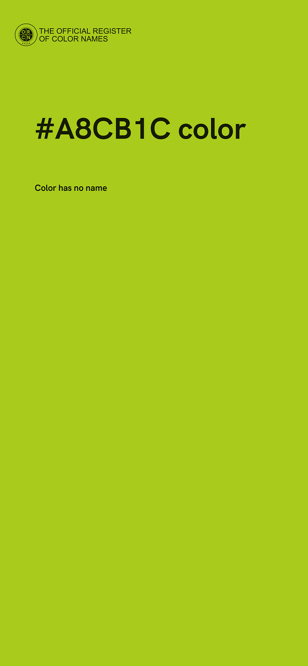 #A8CB1C color image