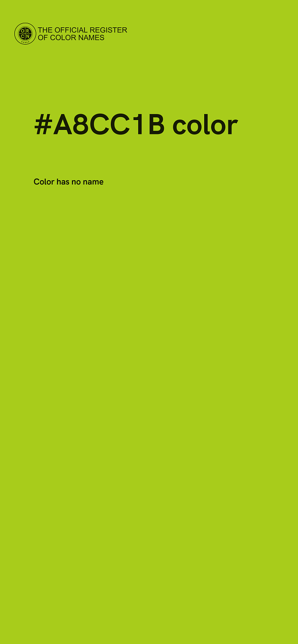 #A8CC1B color image