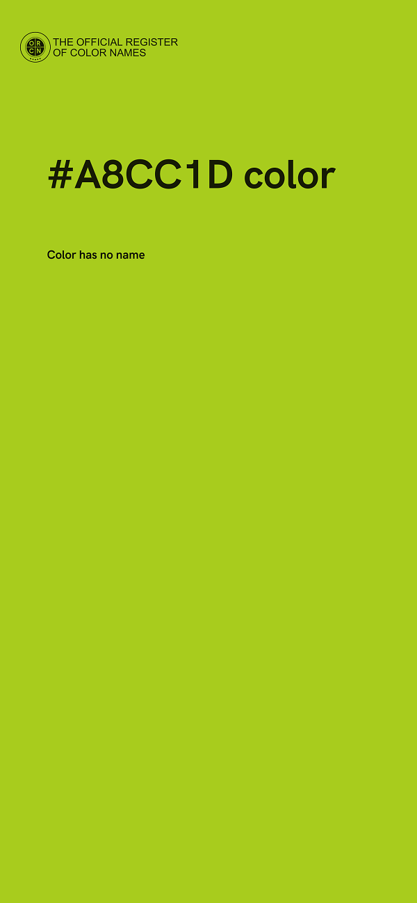 #A8CC1D color image