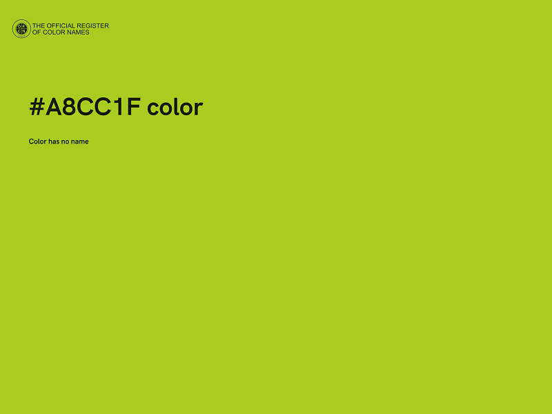 #A8CC1F color image
