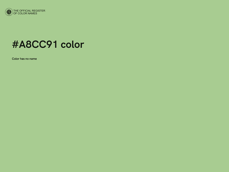 #A8CC91 color image