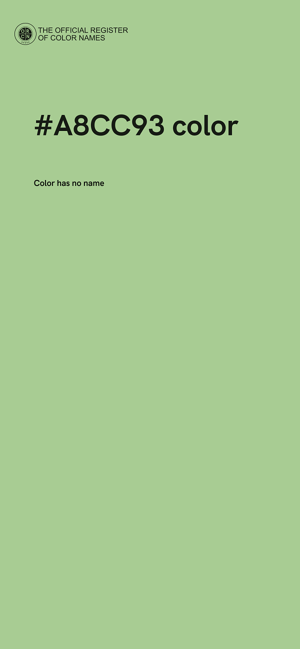 #A8CC93 color image