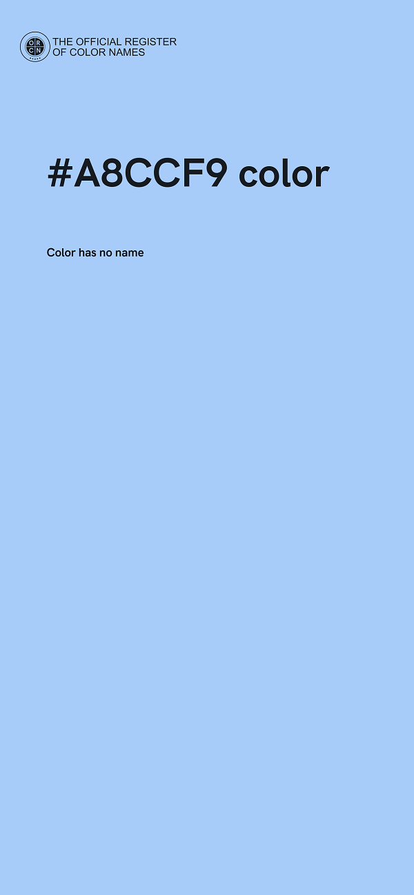 #A8CCF9 color image