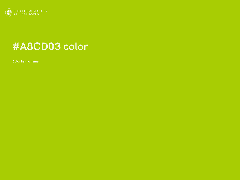 #A8CD03 color image