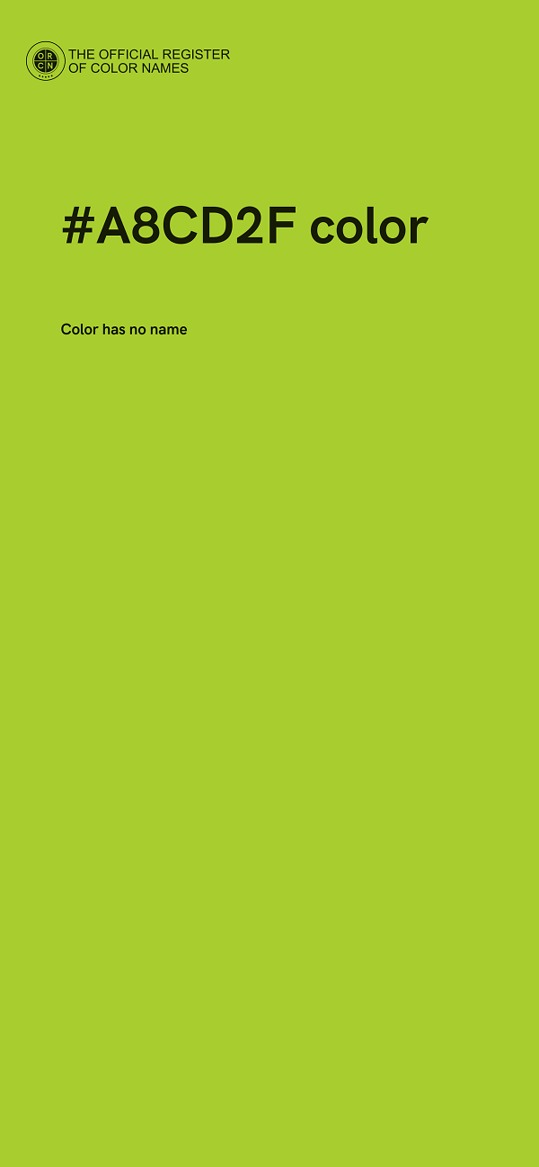 #A8CD2F color image