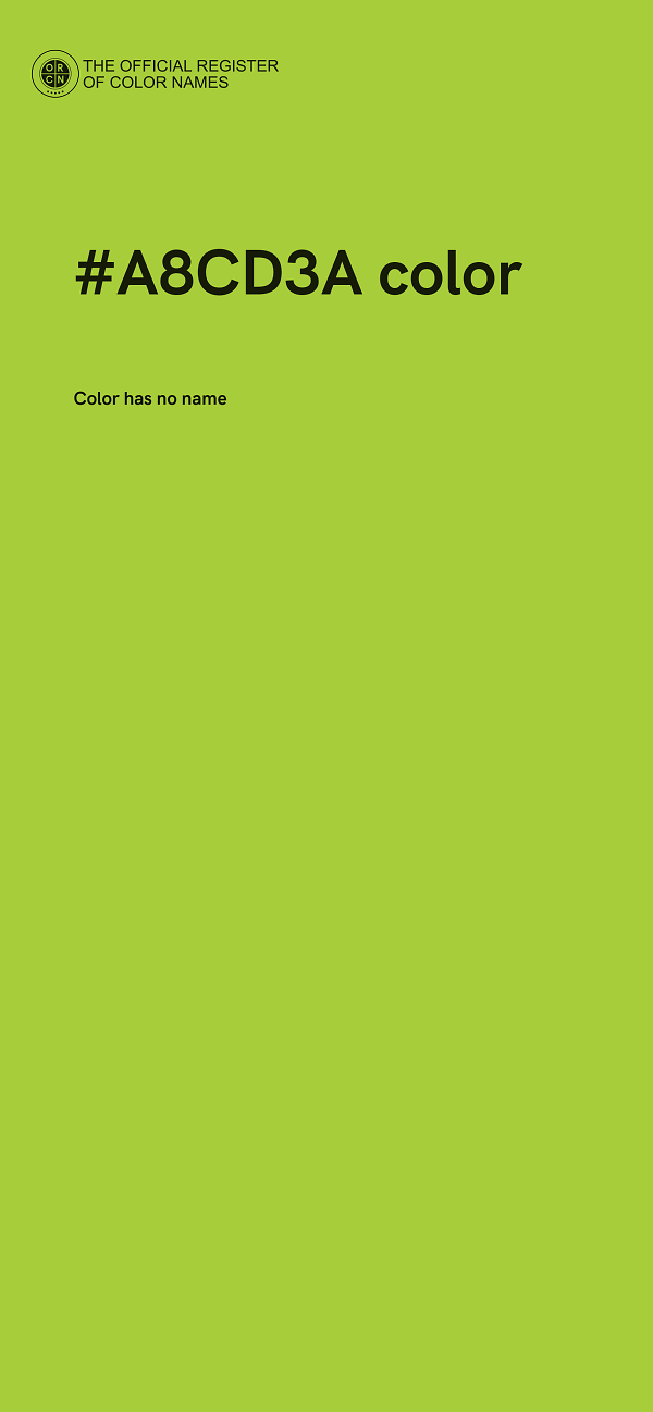#A8CD3A color image