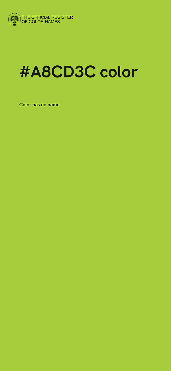 #A8CD3C color image