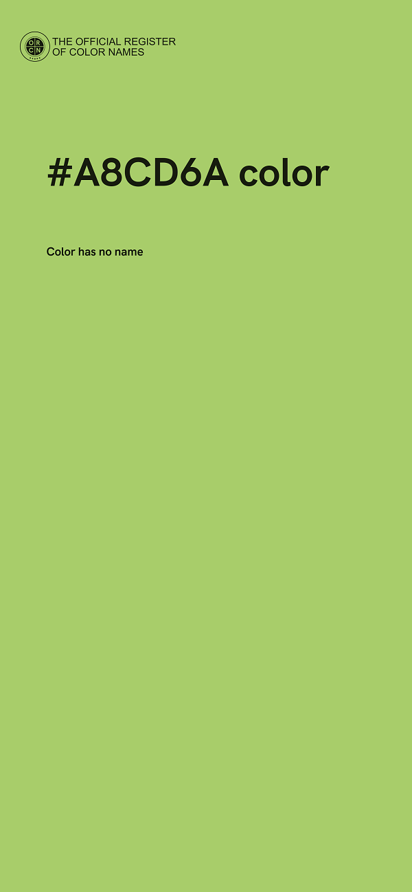 #A8CD6A color image