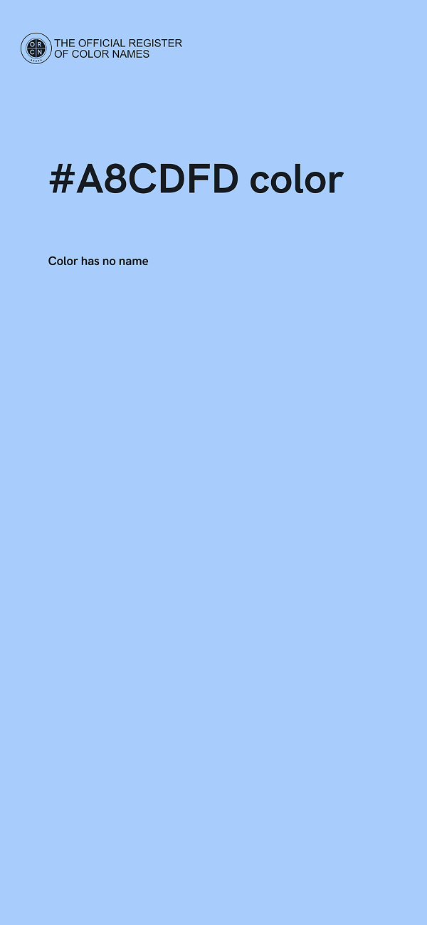 #A8CDFD color image