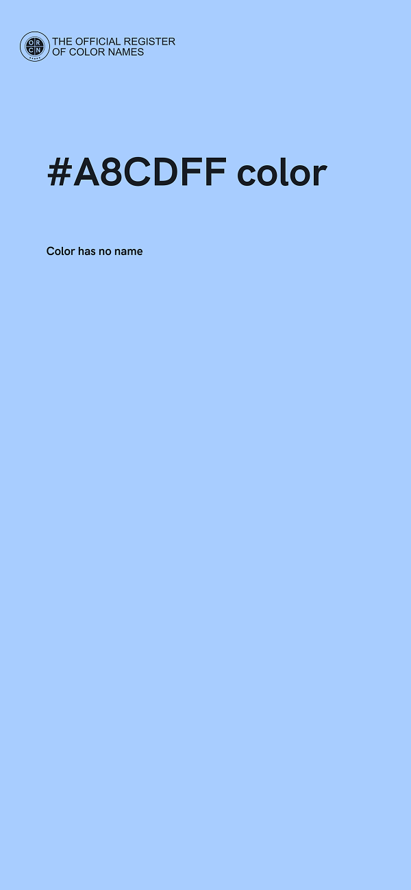 #A8CDFF color image