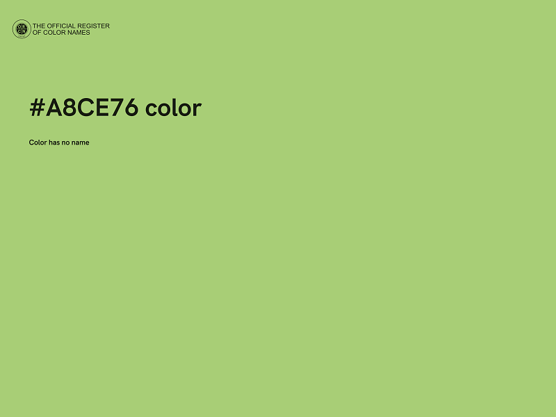 #A8CE76 color image