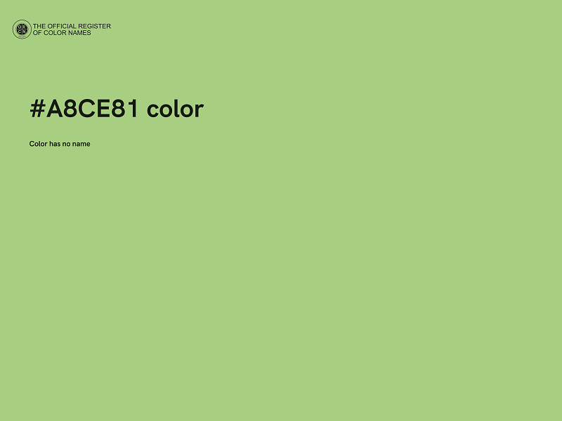 #A8CE81 color image