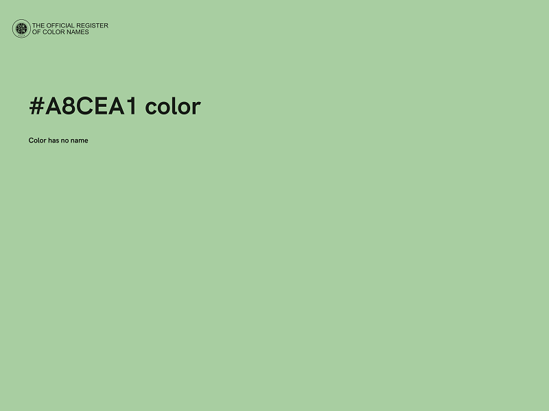 #A8CEA1 color image