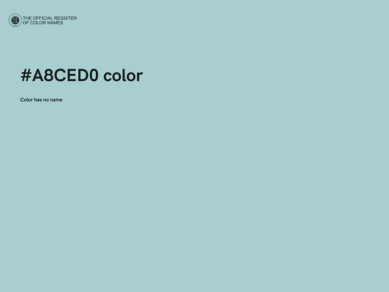 #A8CED0 color image