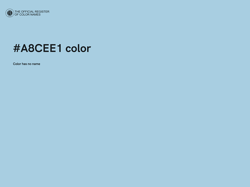 #A8CEE1 color image