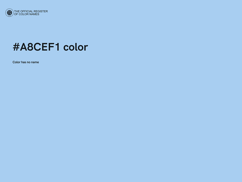 #A8CEF1 color image