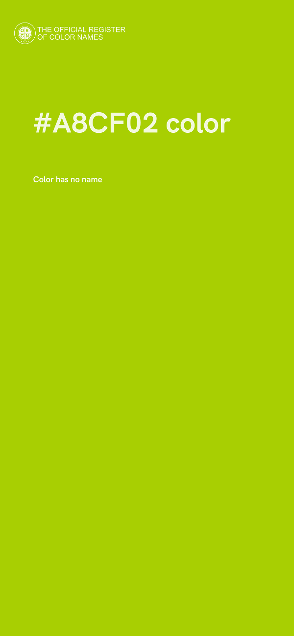 #A8CF02 color image