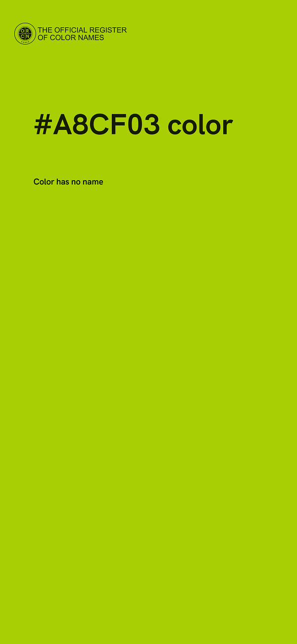#A8CF03 color image