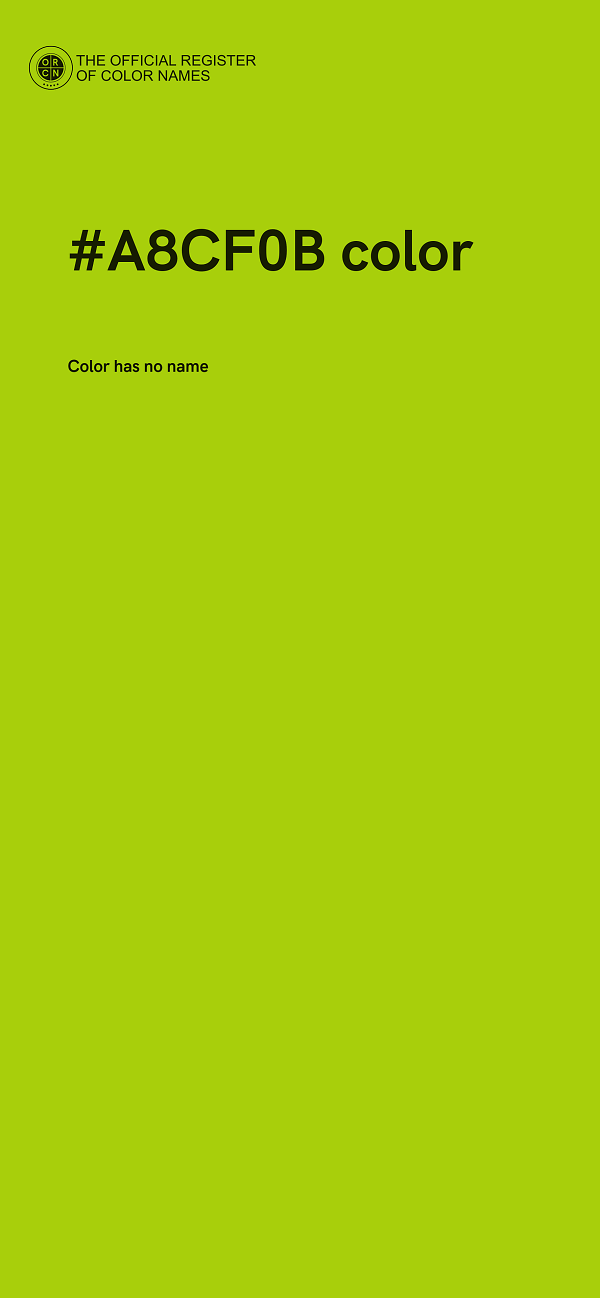 #A8CF0B color image