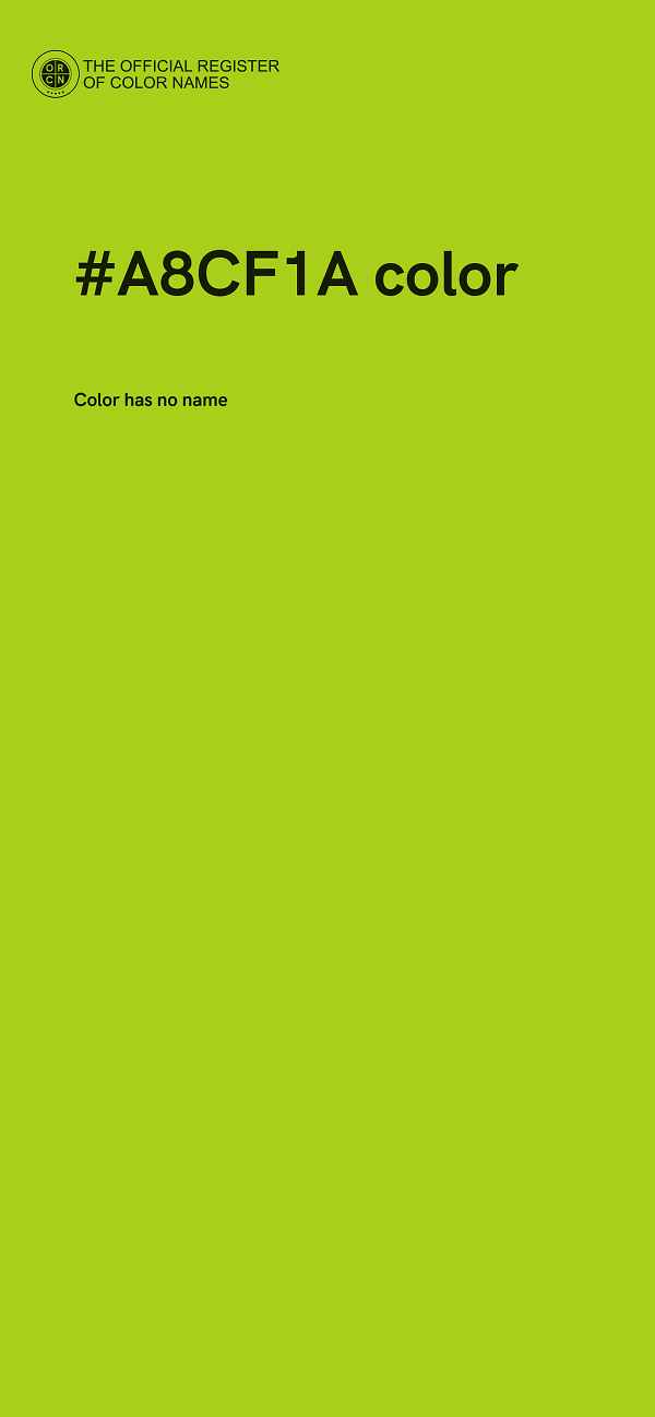 #A8CF1A color image