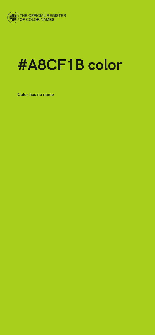 #A8CF1B color image