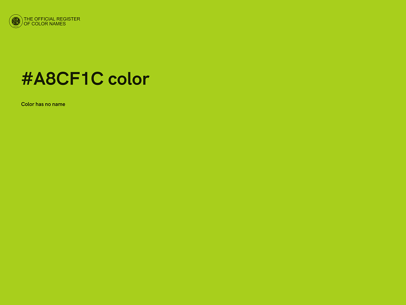 #A8CF1C color image