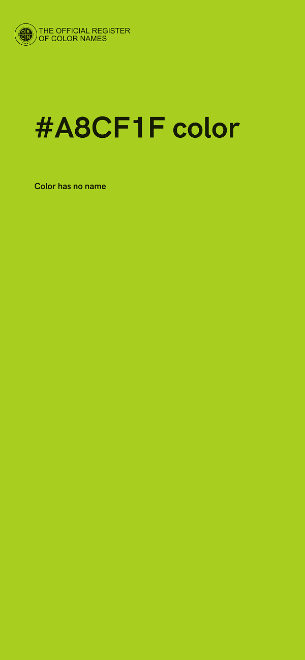 #A8CF1F color image