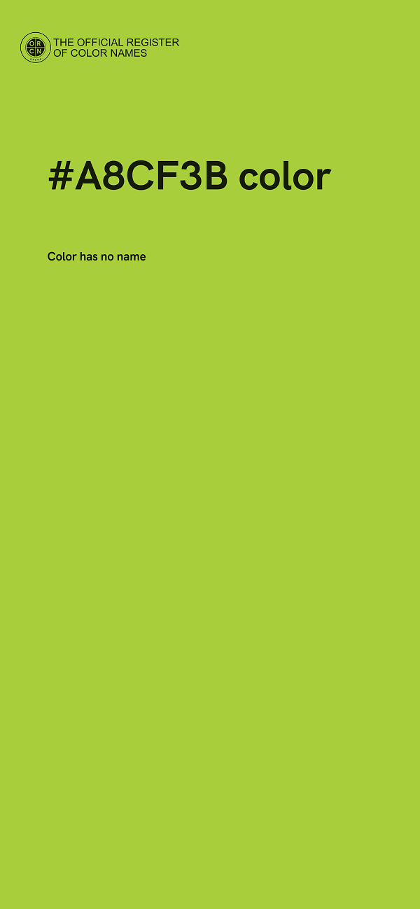 #A8CF3B color image