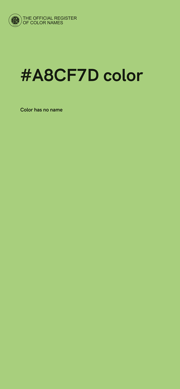 #A8CF7D color image