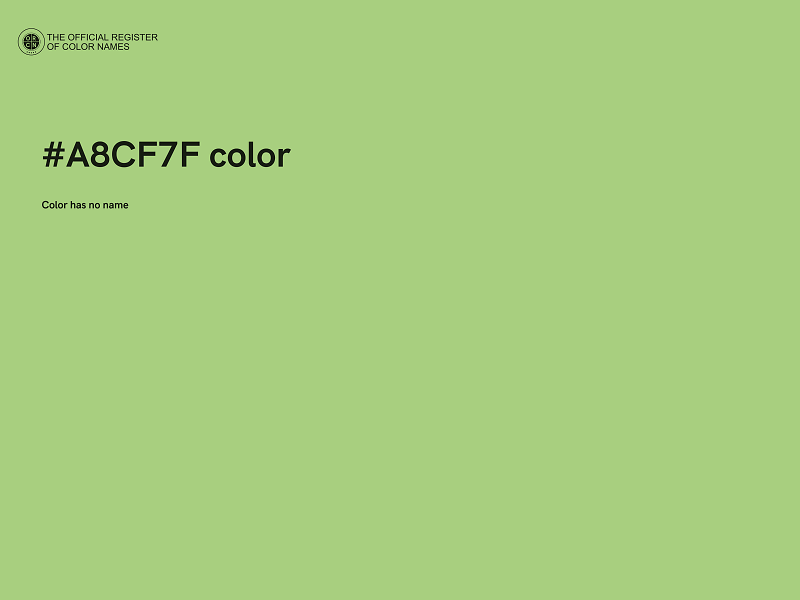 #A8CF7F color image