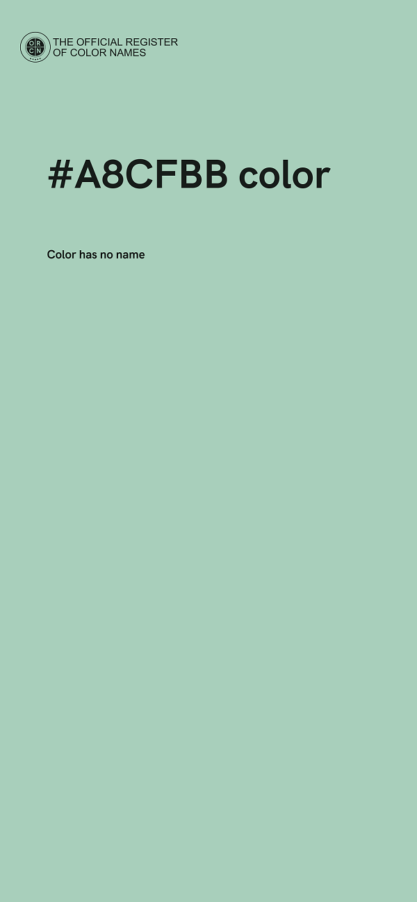 #A8CFBB color image