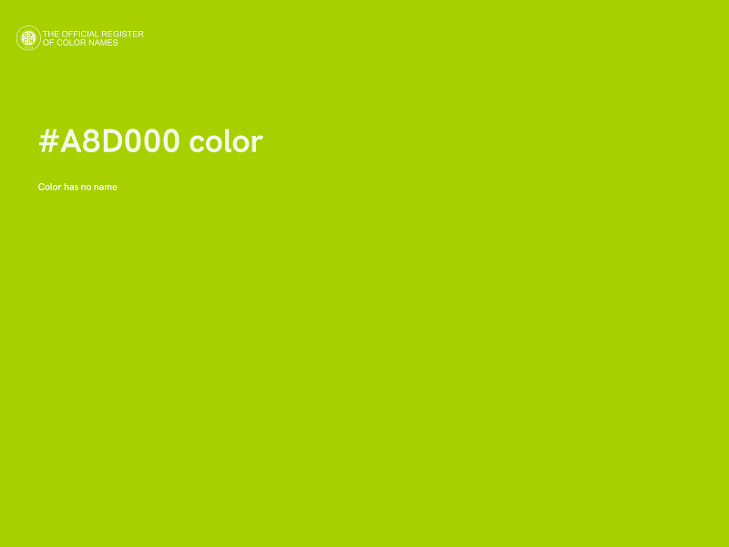#A8D000 color image