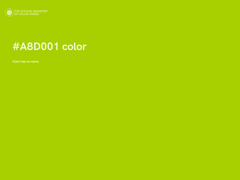 #A8D001 color image