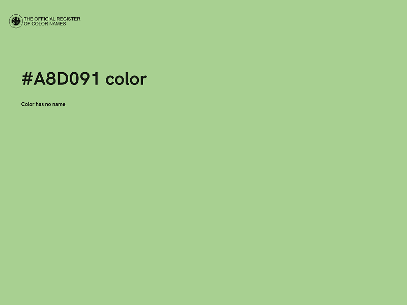#A8D091 color image