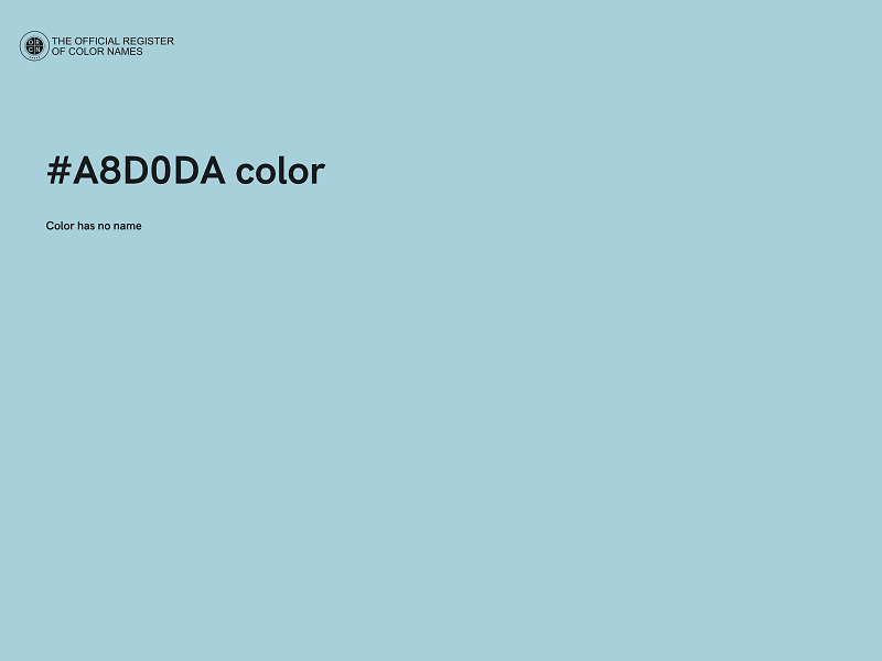 #A8D0DA color image