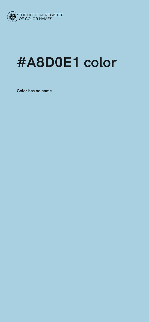 #A8D0E1 color image