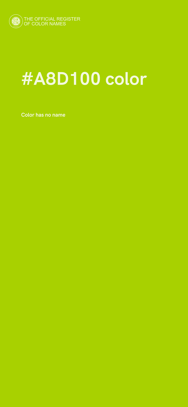 #A8D100 color image