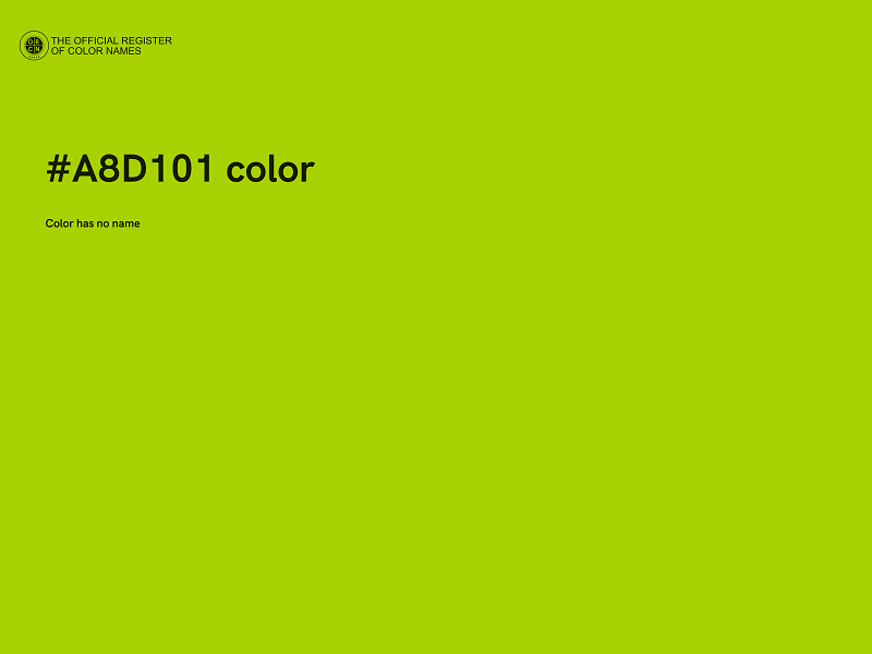 #A8D101 color image