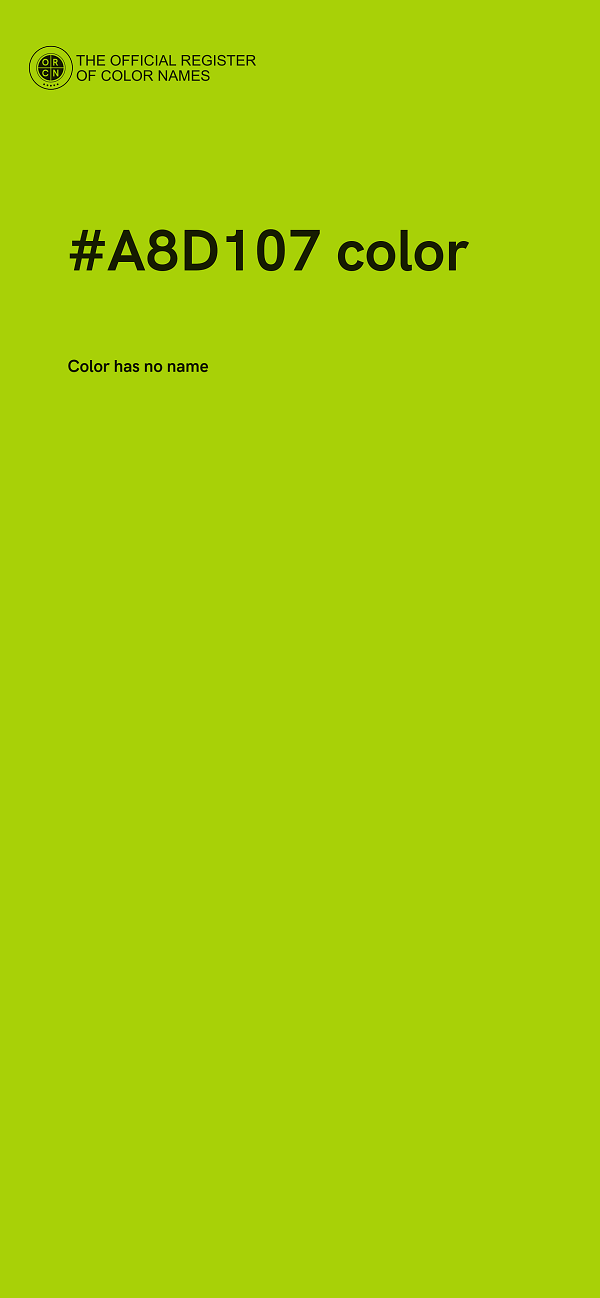 #A8D107 color image