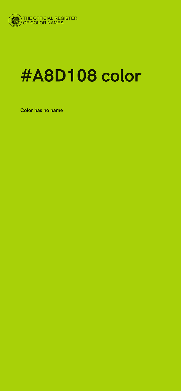 #A8D108 color image