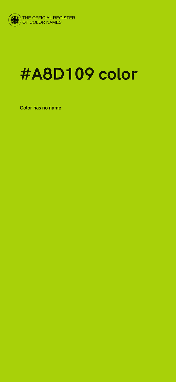 #A8D109 color image