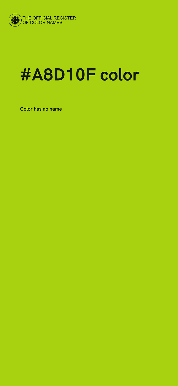 #A8D10F color image