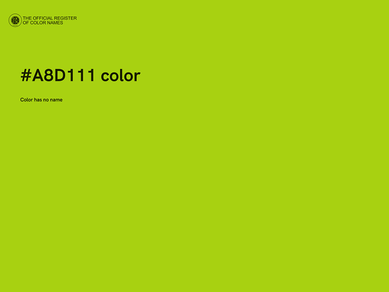 #A8D111 color image