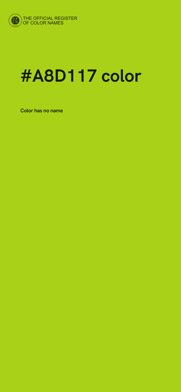 #A8D117 color image