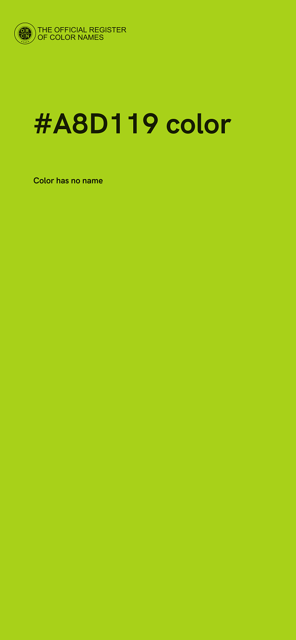 #A8D119 color image