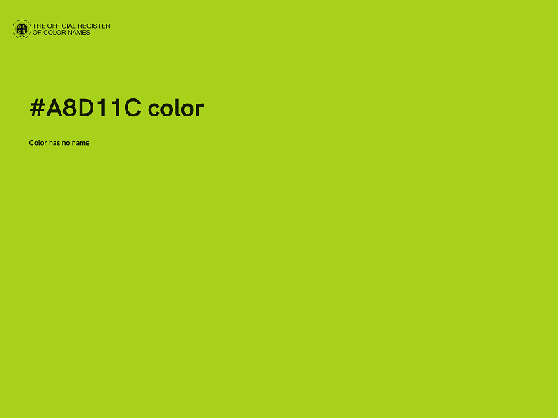 #A8D11C color image