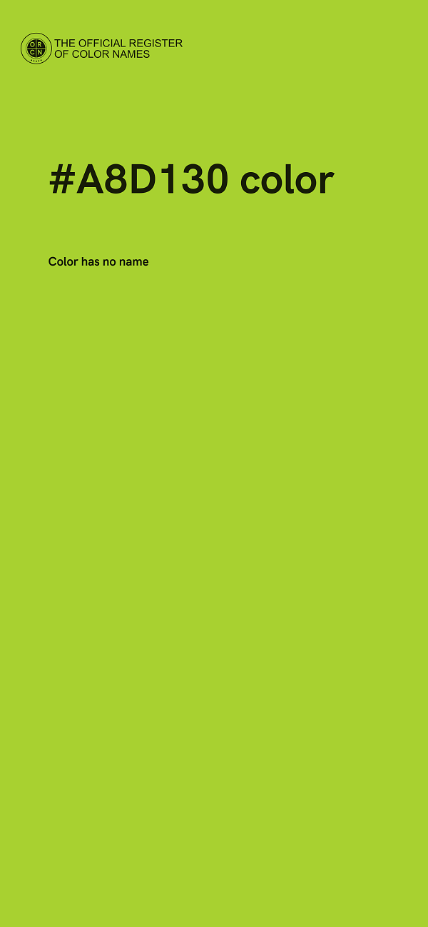 #A8D130 color image